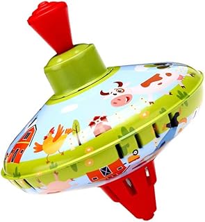 toyandona 旋转顶部玩具金属儿童旋转玩具传统派对礼品互动游戏教育